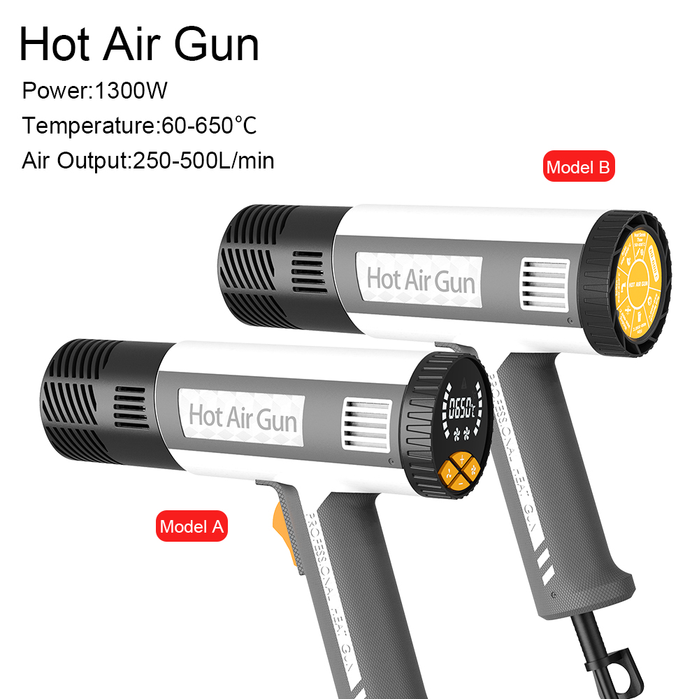 Heat Gun Variable - LF502 スマート N デジタルディスプレイヒートガン 1300W 高風力定温プロフェッショナルグレードプラスチックおよび金属加工ツール