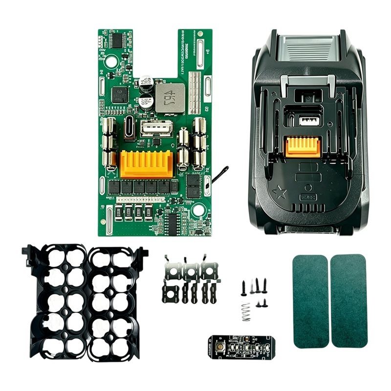 Power Tools Book - ABGN 10コアバッテリー収納ボックスケース マキタBL1850電動工具用 2ウェイType-C急速充電＆USB出力パワーバンク付き