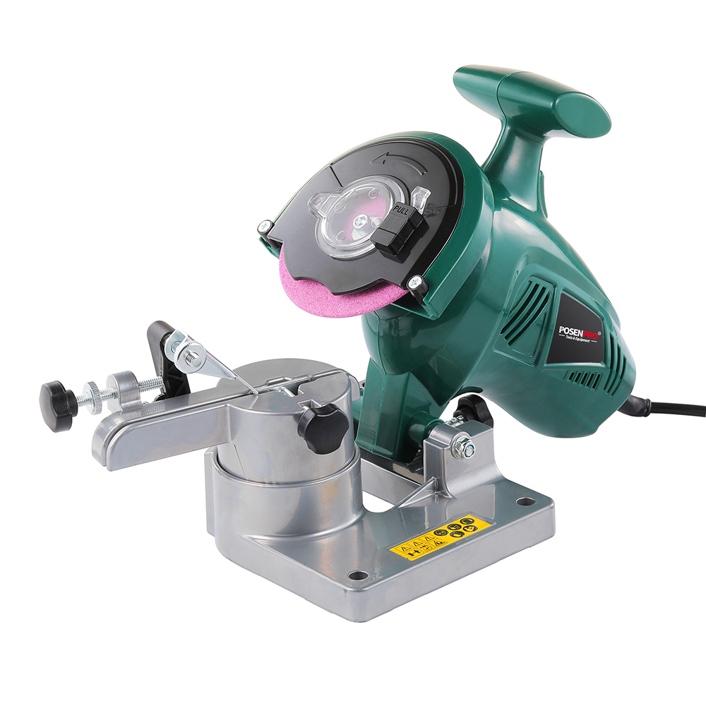Power Tools Online - POSENPRO 250W チェーンソー研磨機 4インチ電動チェーンソー研磨機 ポータブルガーデンツール用