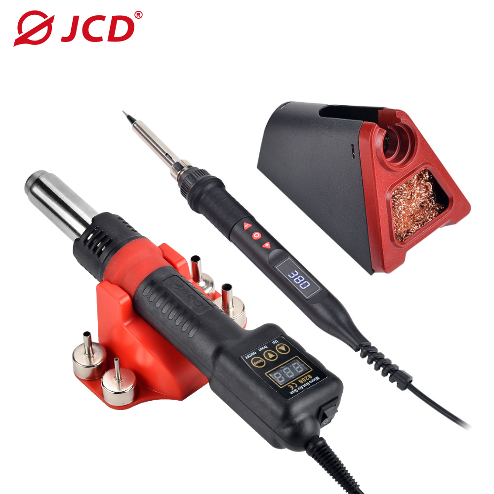 Heat Gun Variable - Jcd-マイクロ熱はんだ付けガン,750W,220V,110V LCDデジタルヘアドライヤー,熱風はんだ付けツール,8208