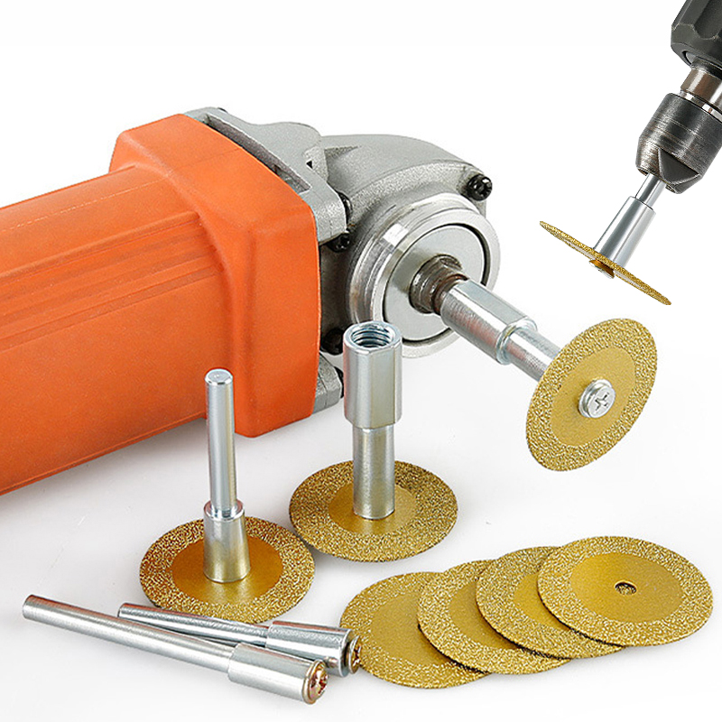 Power Tools Workshop - 40mm ブレイズダイヤモンドソーブレード M10 アングルグラインダー 電動ハンドドリル接続ロッドアダプター セラミック石彫刻切断工具