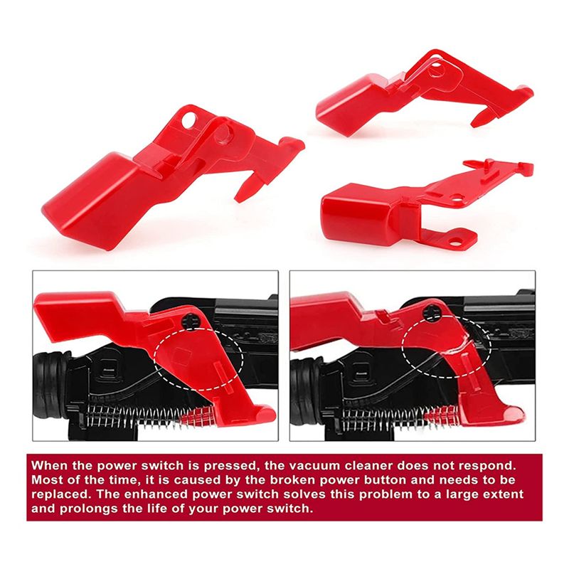 Power Tools Parts - V11 / V10クリーナーツール用4個入りトリガーパワースイッチボタン交換部品