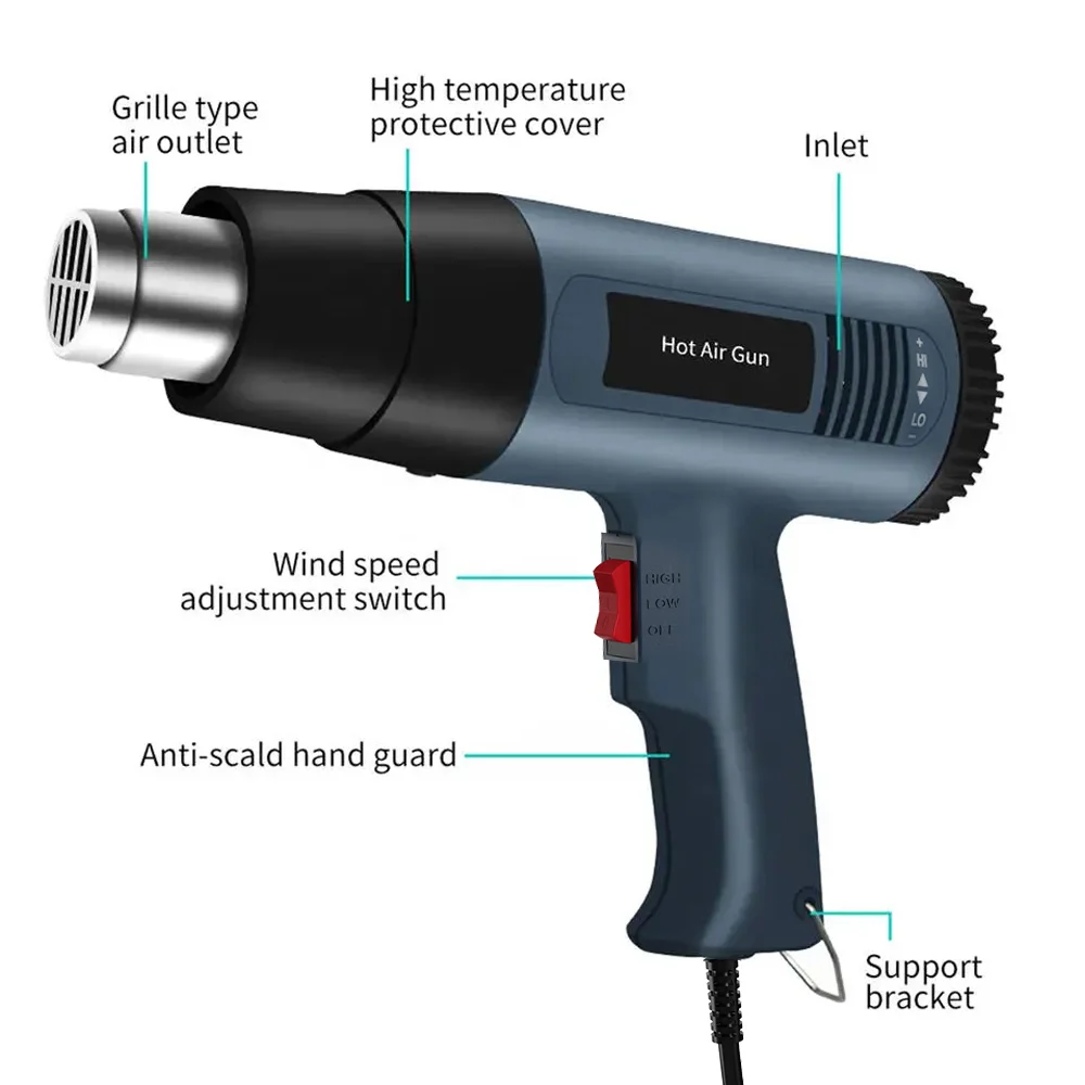 Heat Gun Variable - 熱風機 ヒートガン 2000W 可変式 高性能 電気式
