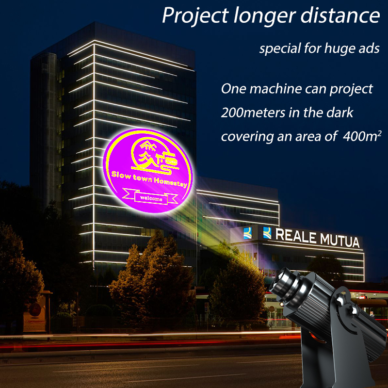 Power Tools Logo - 高出力200W 300Wレーザーライトプロジェクター ADSロゴ広告レーザーショー テキストカスタマイズ ゴボ投影 イベント用