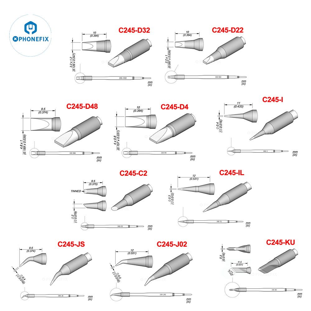 Power Tools Book - 修理ステーションツール用のはんだごてのヒント、c245、c470シリーズ、C245-KU、C245-IL、C245-J02、C470-K、C245-D22、C470-BC4、C470-D4、oem