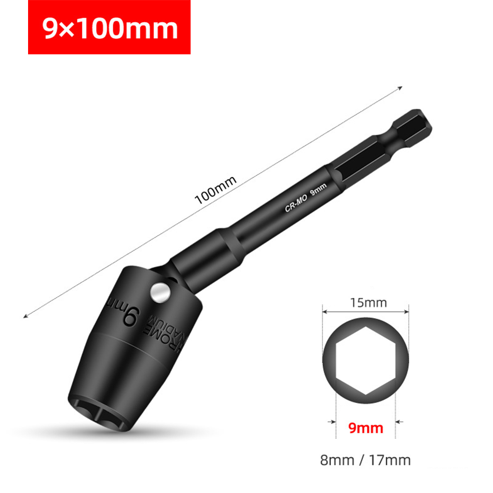 1個 100mm 六角ソケット H8-H19 360度回転ヘ - Power Tools Online のレビューと価格