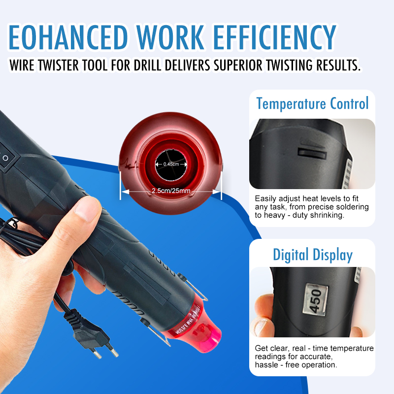 220V ホットエアガンはんだ付け温度ブロワーガン DIY  - Heat Gun Variable のレビューと価格