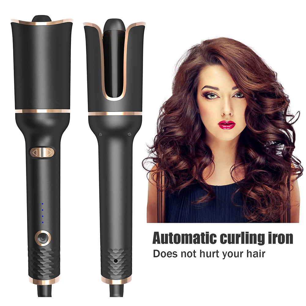 自動回転セラミックヘアカーラー自動ヘアアイロンスタイリングツ - Power Tools Uk のレビューと価格
