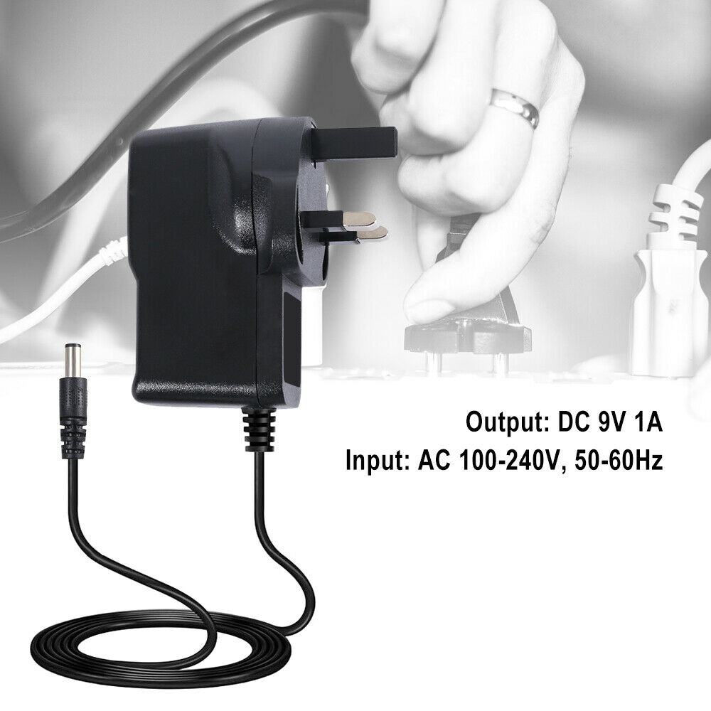 1 個 AC/DC 9V 英国プラグ電源アダプタープラグコン - Power Tools Uk のレビューと価格