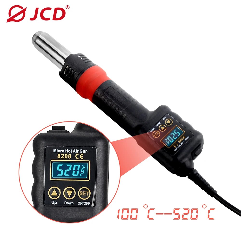 Jcd-マイクロホットエアガン8208 750w、LCDデジ - Heat Gun Variable のレビューと価格