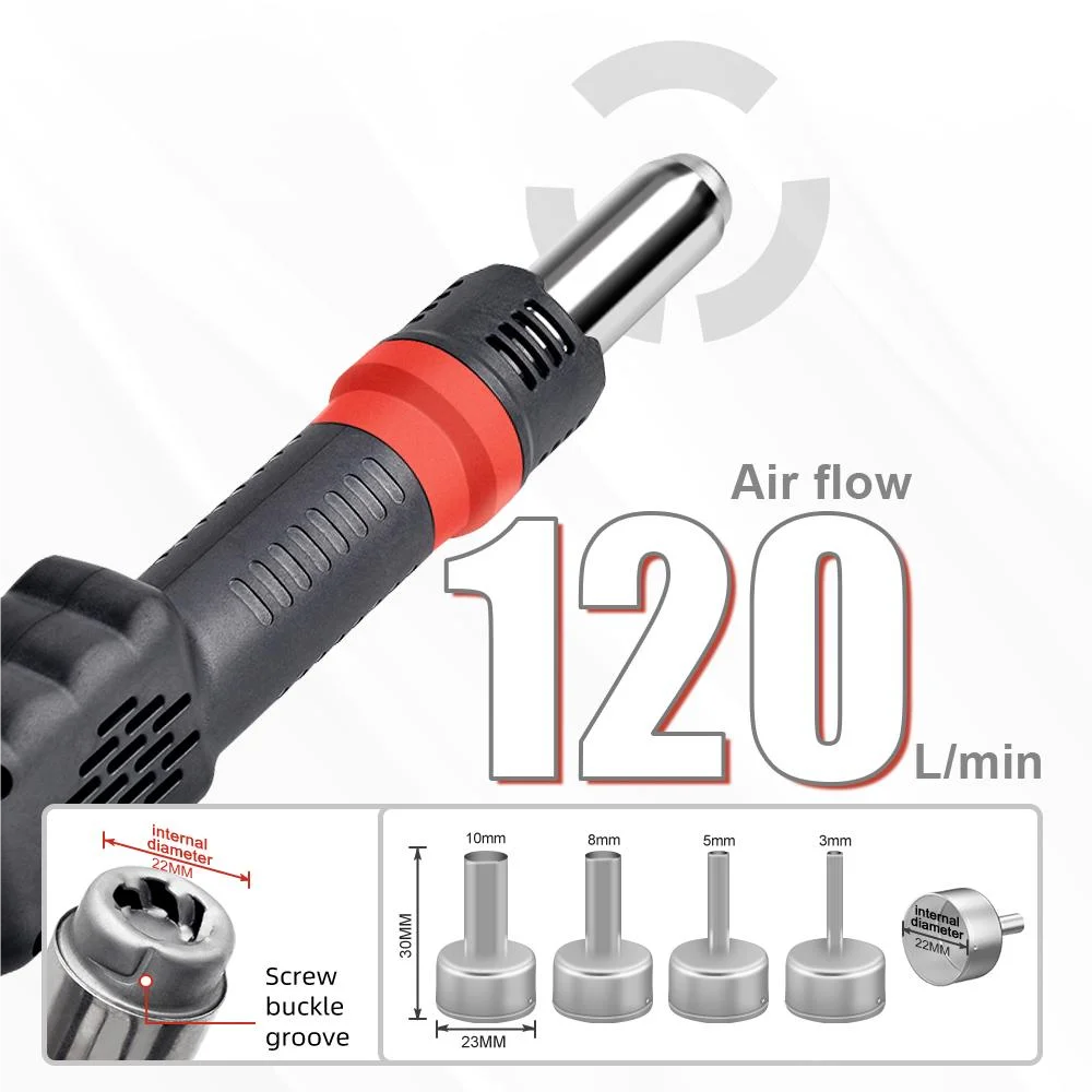 Jcd-マイクロホットエアガン8208 750w、LCDデジ - Heat Gun Variable のレビューと価格