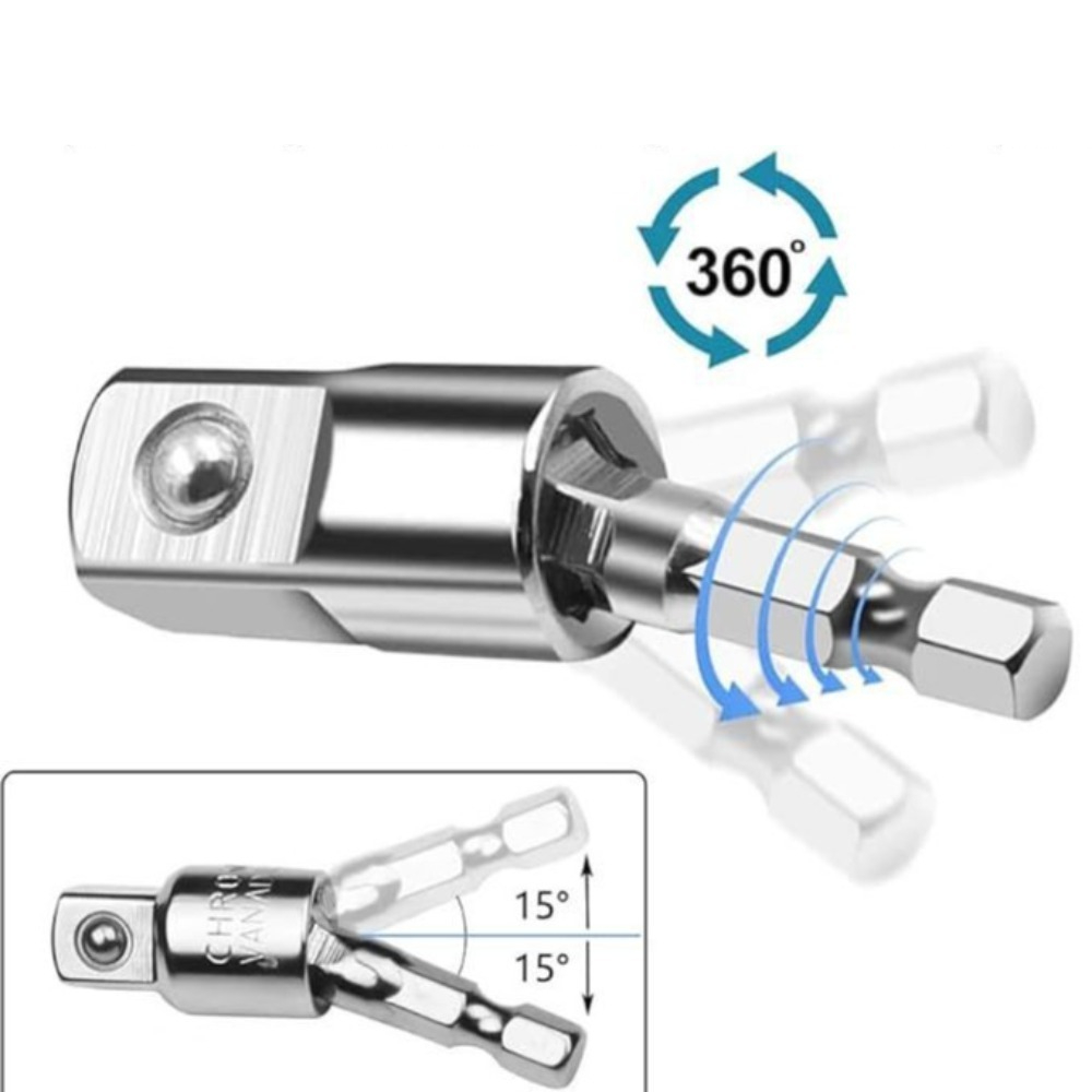 360 °   回転式電動ドリルソケットアダプターセット六角 - Power Tools Online のレビューと価格
