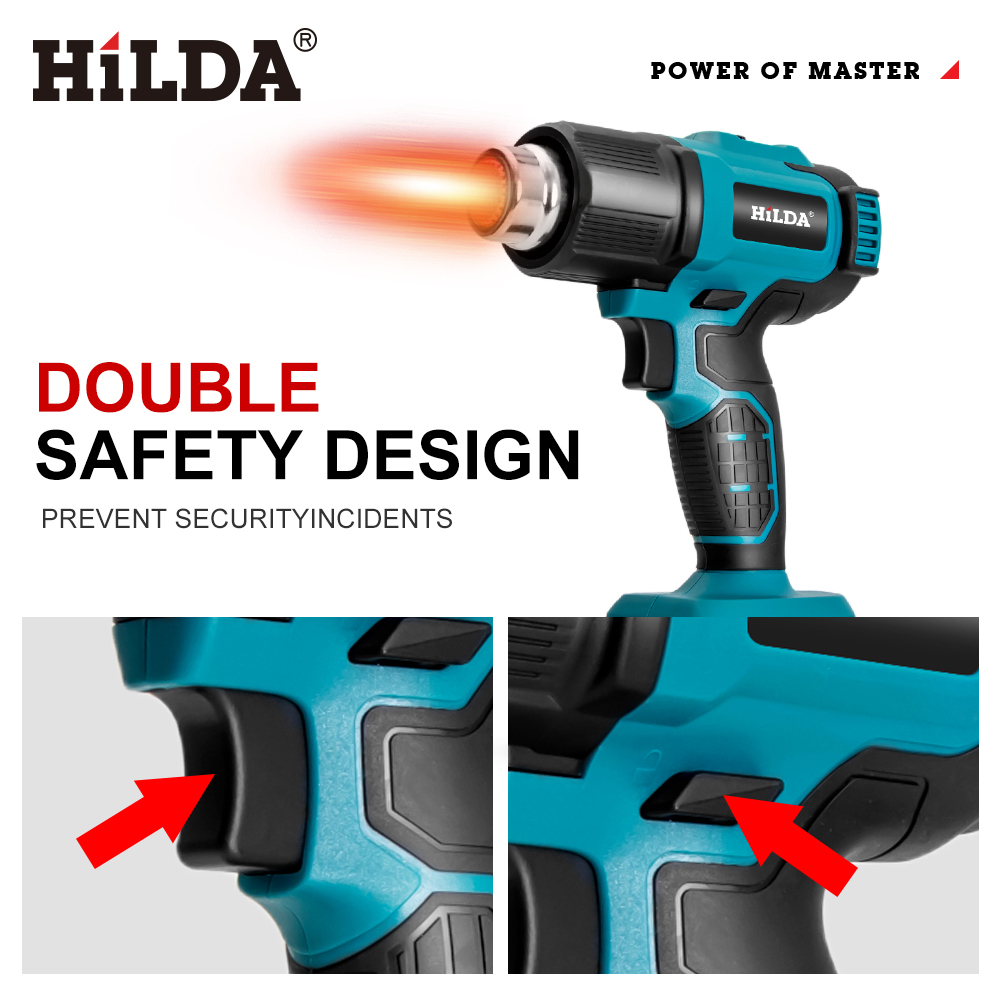 HILDA ハンドヘルドホットエアガン 温度調節可能 非調節 - Heat Gun Variable のレビューと価格