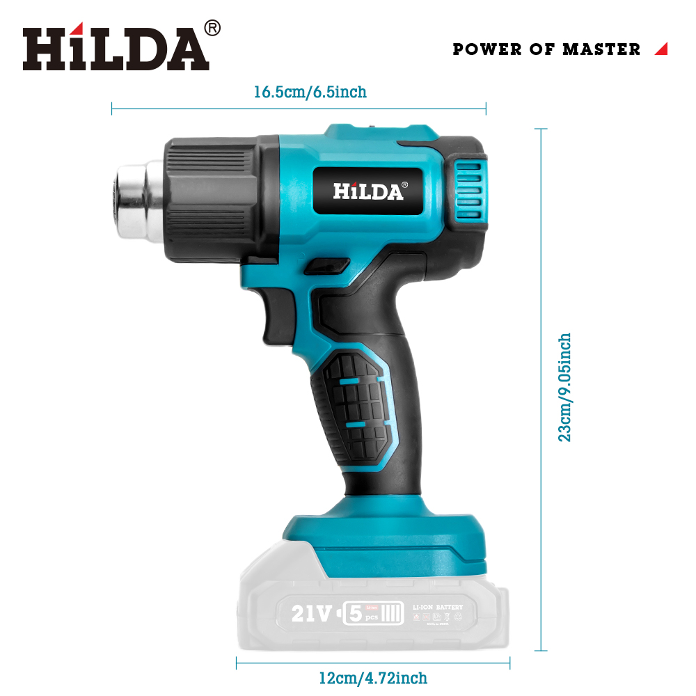 HILDA ハンドヘルドホットエアガン 温度調節可能 非調節 - Heat Gun Variable のレビューと価格