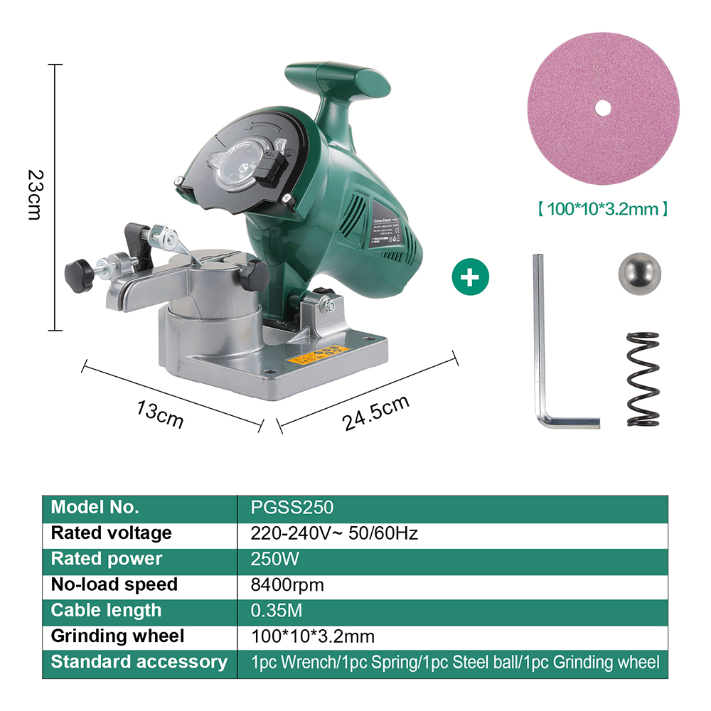 POSENPRO 250W チェーンソー研磨機 4インチ電動 - Power Tools Online のレビューと価格