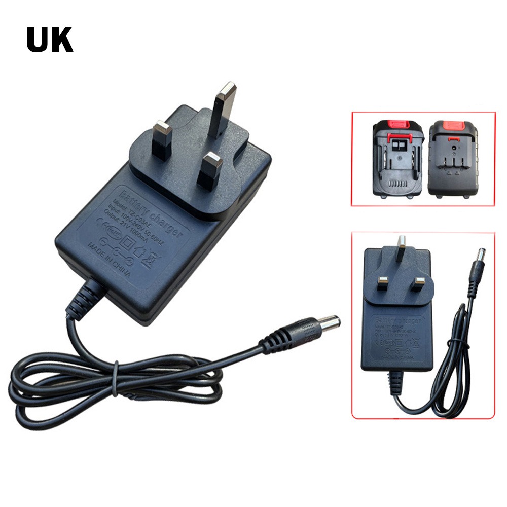 21V リチウム電池充電器 US/EU/UK/AU プラグ  - Power Tools Uk のレビューと価格