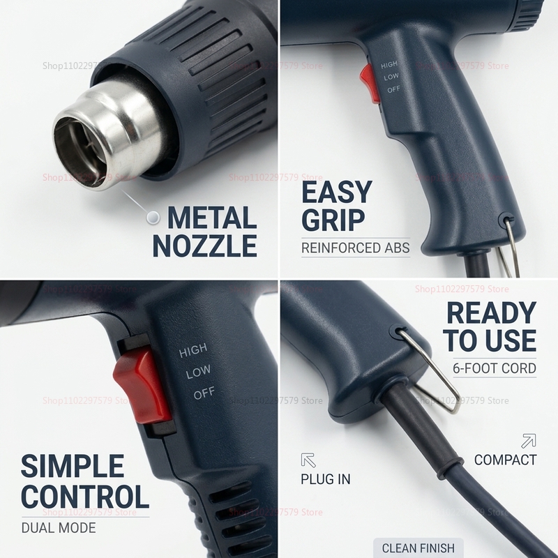 新型ホットエアガン 2500W 可変式高度電気ヒートガン 温 - Heat Gun Variable のレビューと価格