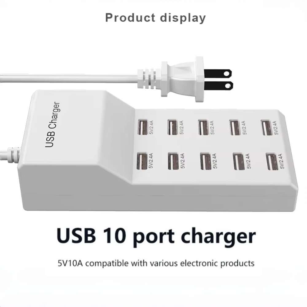 10ポートUSBハブ急速充電器、ポータブルType-C電源ア - Power Tools Uk のレビューと価格