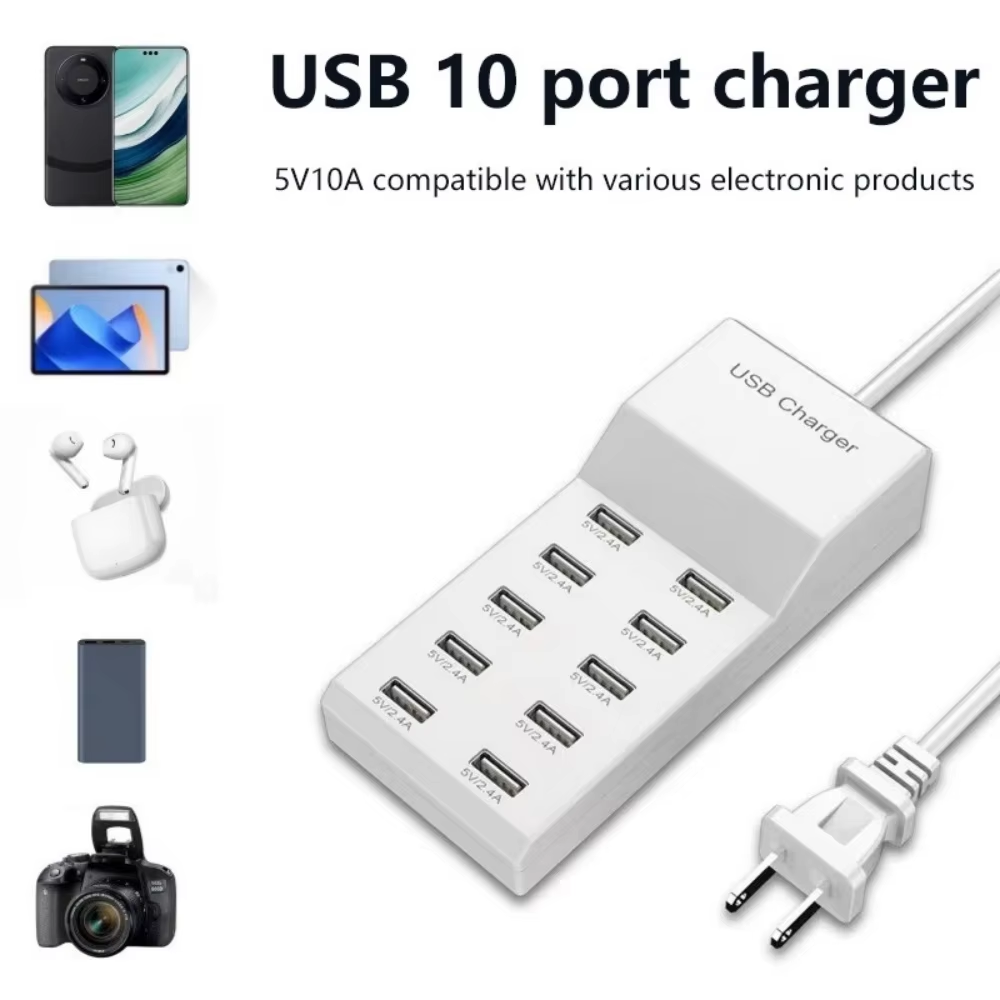 10ポートUSBハブ急速充電器、ポータブルType-C電源ア - Power Tools Uk のレビューと価格