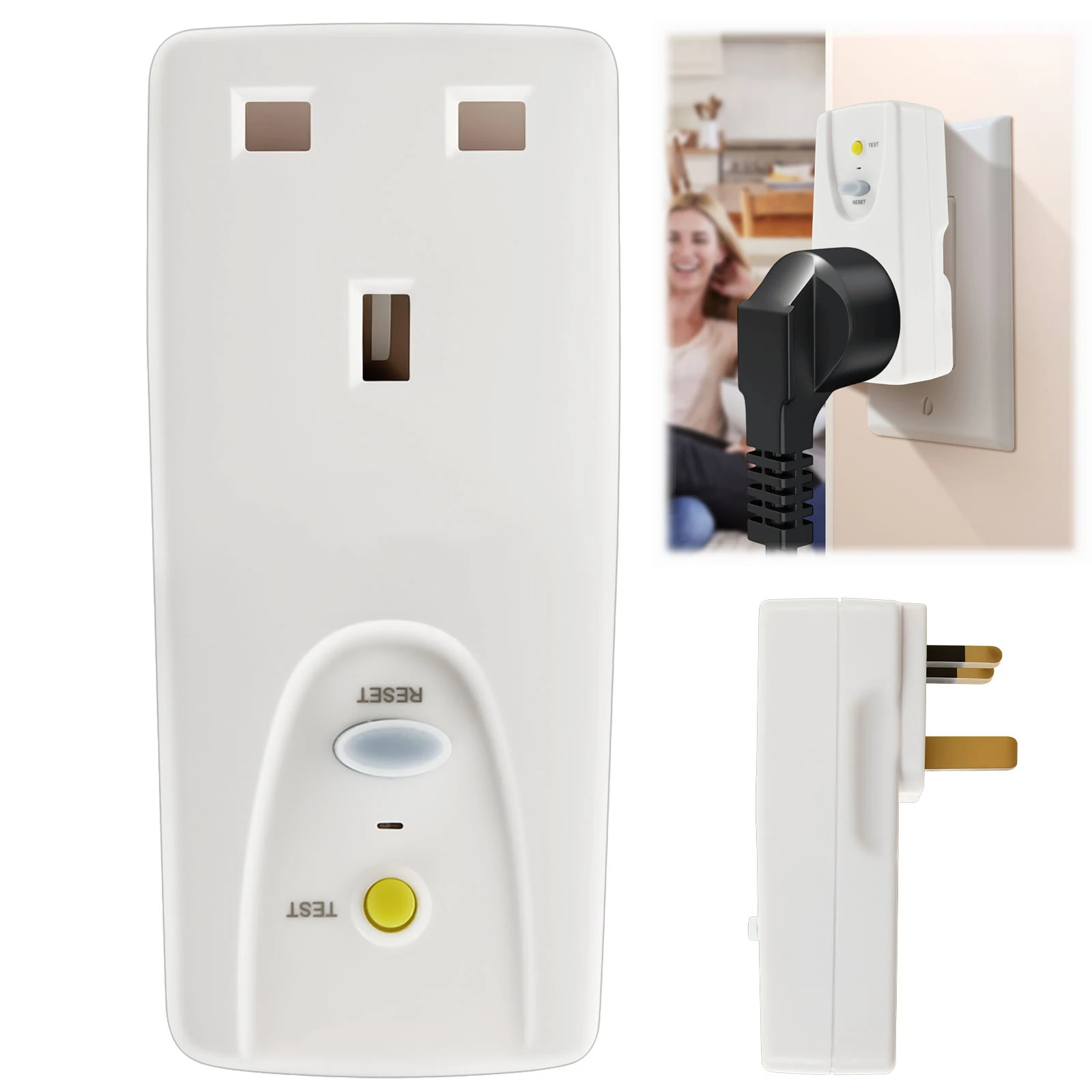 RCD プラグ安全 RCD アダプター英国漏電保護ポータブル - Power Tools Uk のレビューと価格