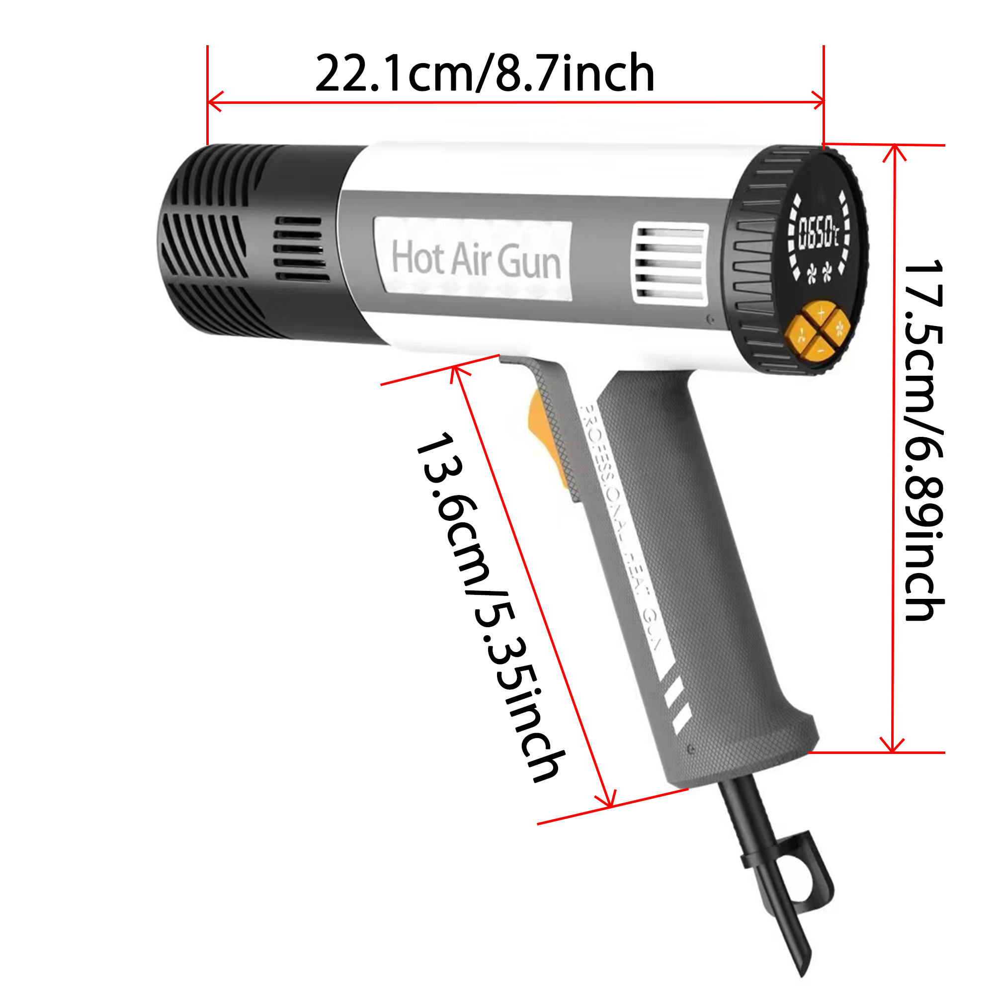 ヒートガン60 ℃ - 650 ℃   急速加熱ヘビーデュー - Heat Gun Variable のレビューと価格